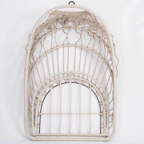 English Elm Outdoor Oversized Wicker Egg Chair With Stand - Cozy Indoor & Outdoor Swing For Relaxation & Style W2500P256912-GIGA