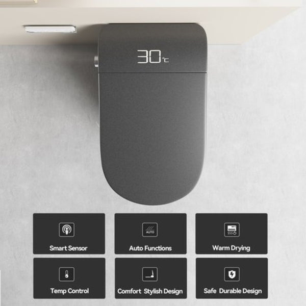 English Elm Unique Intelligent One-piece Toilet with Integrated Bidet Heated Seat and Auto Lid Grey W3133P414566