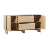 63" Minimalist Scandi Sideboard Coastal Oak MAJD5DCO Walker Edison