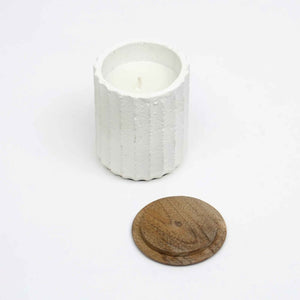 English Elm Jar Candle Ecomix Wax With Wooden Lid - Handmade Vanilla Lavender For Relaxation & Home Décor B346P369770