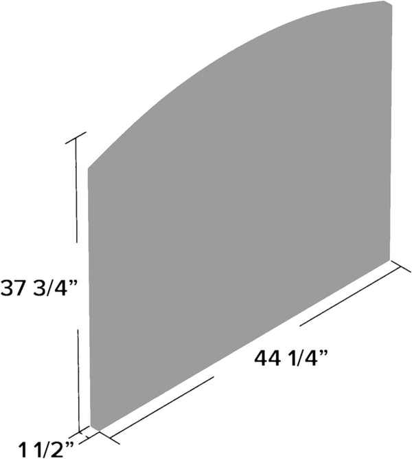 English Elm Dark Cherry Wood Dresser Mirror 44" Wide - Elegant Dark Cherry Finish, Glass, Dresser-Mounted Accent B2699P208284