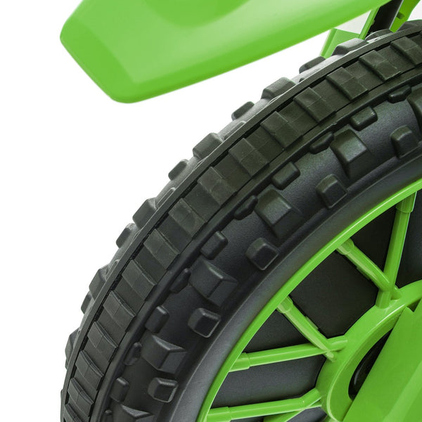 English Elm Aosom 12v Ride-on Dirt Bike for Kids with Training Wheels and Throttle Control W2225P200564