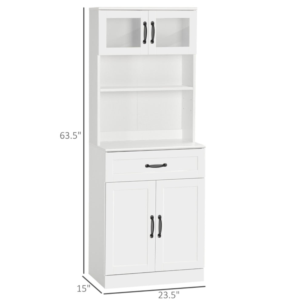 English Elm Foyer Beadboard Floor Cabinet with Drawers White Farmhouse Storage for Entryway Bath T3971P466316