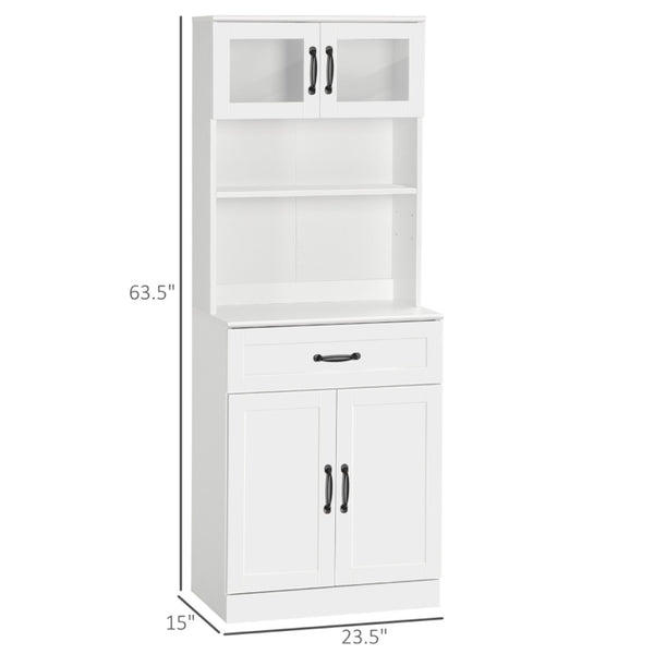 English Elm Foyer Beadboard Floor Cabinet with Drawers White Farmhouse Storage for Entryway Bath T3971P466316