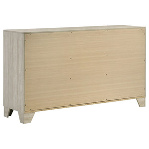 English Elm Pierce Queen Bedroom Set with Led Headboard Diamond Embossed High Gloss Finish B062S01770