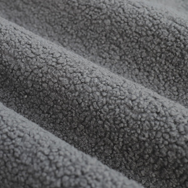 English Elm Christopher Knight Home® - Upholstered Teddy Fleece Armchair with Tufted Back, Contemporary Cozy Accent Seat for Living Room DARK GREY N763P193158R