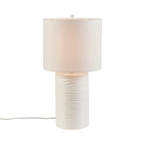 510 Design Crewe Casual Textured Resin Table Lamp 5DS153-0045 White