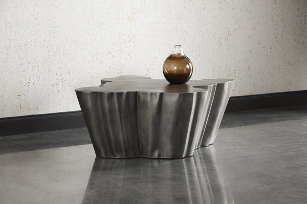 Sunpan Lynx Coffee Table - Bold Organic Design with Unique Shape, Perfect for Modern Living Spaces Antique Grey