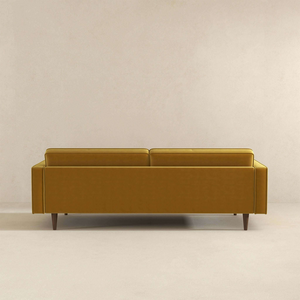 English Elm Ashcroft Furniture - Casey Mid Century Modern Gold Velvet Sofa