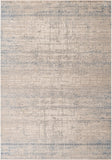 Unique Loom Deepa Ordine Machine Made Geometric Rug Gray Blue, Ivory 6' 1" x 8' 10"