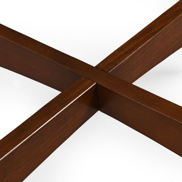 English Elm Christopher Knight Home® - END TABLE Mid-Century Modern Solid Wood End Table with Splayed Legs, Round Top, Sturdy Design Walnut 68679.00WALN