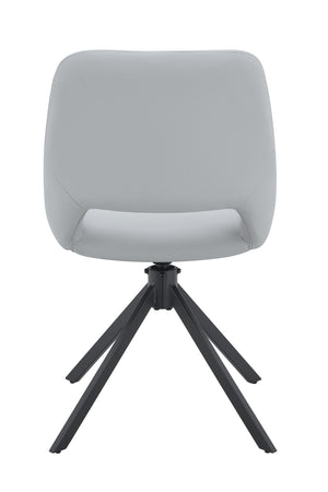 English Elm Dining Chairs Set Of 4 - Modern Swivel Seating With Scratch-Resistant Pu Leather & Gold Mesh Accents W3493P347173