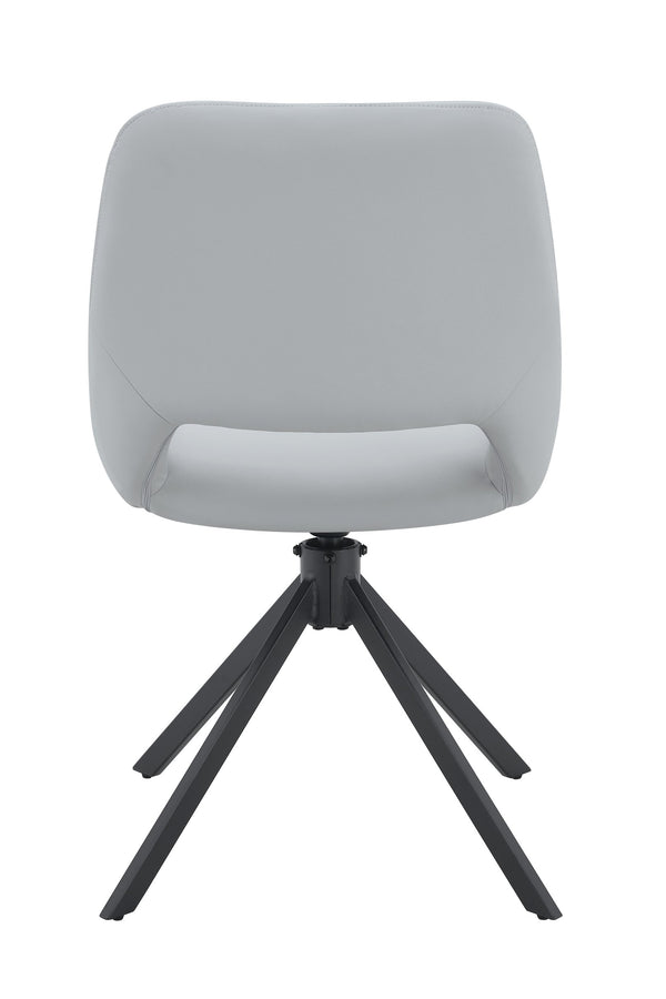 English Elm Dining Chairs Set Of 4 - Modern Swivel Seating With Scratch-Resistant Pu Leather & Gold Mesh Accents W3493P347173