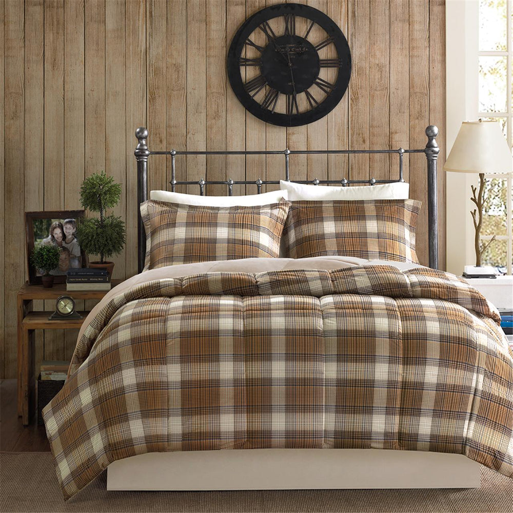 JLA Home Woolrich - Classic Lumberjack Plaid Quilted Comforter Set - Soft Microfiber, Hypoallergenic Down-Alternative, OEKO-TEX WR10-1057