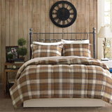 Woolrich Lumberjack Lodge/Cabin Classic Quilting Soft and Cozy Microfiber Solid Reverse Down Alternative Comforter Set WR10-1057 Multi