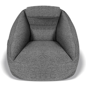 JLA Home Main Street - Cloud ergonomic couch with inflatable, water-resistant fabric, ergonomic support, pump included for easy portability and pet-friendly durability Charcoal OLX106-0003