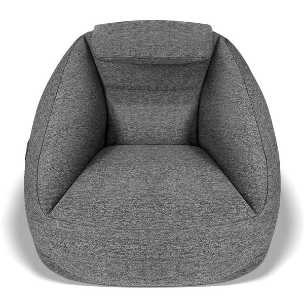 JLA Home Main Street - Cloud ergonomic couch with inflatable, water-resistant fabric, ergonomic support, pump included for easy portability and pet-friendly durability Charcoal OLX106-0003