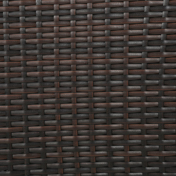 English Elm Christopher Knight Home® - CYPRESS Wicker Outdoor Dining Chair with Water-Resistant Cushion, Durable Weatherproof Patio Seating Brown Multi 32.5 L x 23.3 W x 14 H 61562.00MBRN