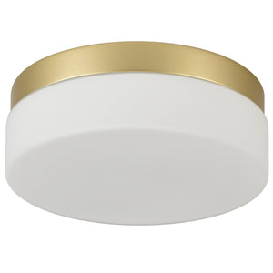 English Elm 1 LED Flush Mount Ceiling Light Fixture 24W 12 Inch Round Surface Lamp Energy Saving 3-Mode Durable Safety Rated Gold W2312P375010