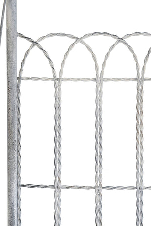 English Elm 25.5x17x80.5" Iron Etagere Three Tier Antique Shelf Twisted Rope Detail Tall Storage W2078P452902