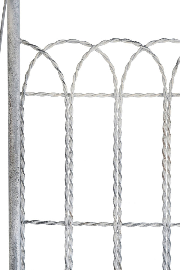 English Elm 25.5x17x80.5" Iron Etagere Three Tier Antique Shelf Twisted Rope Detail Tall Storage W2078P452902