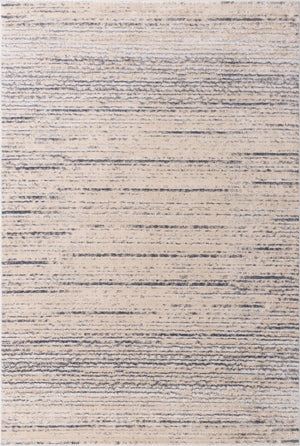 Unique Loom Oasis Calm Machine Made Abstract Rug Cream, Ivory/Gray 7' 0" x 10' 0"