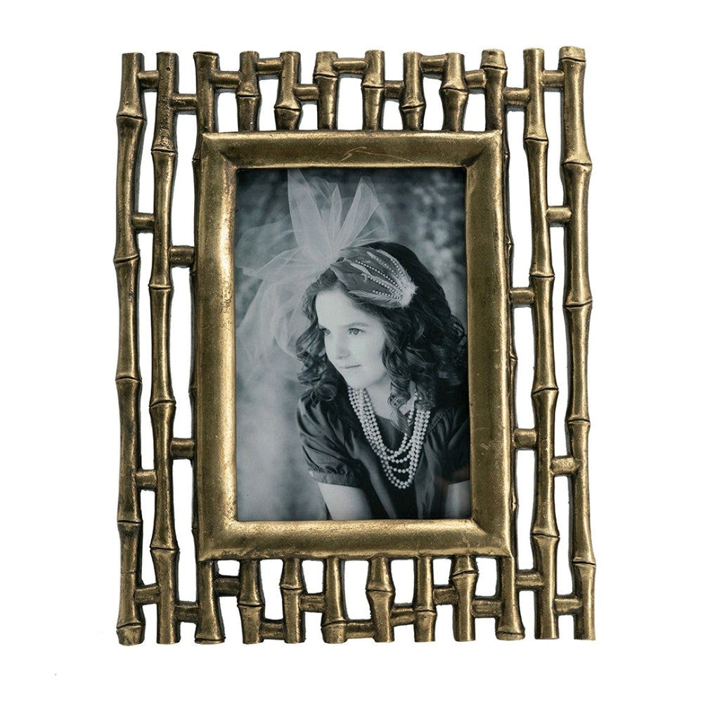 English Elm Set Of 2 Vintage-Inspired 7.5X9.5" Gold Photo Frames For 4X6" Prints, Perfect For Home Décor W2078P215574-GIGA