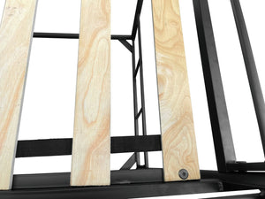 English Elm Twin Over Twin Bunk Bed – Space-Saving, Convertible Design With Sturdy Metal Frame And Guardrails W427P190044-GIGA