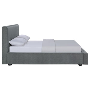 English Elm Weselyn Graphite Upholstered Platform Bed - Modern Cozy Design With Padded Headboard & Storage Space B062S00984-GIGA