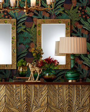 Currey & Company Tapio Vase Set Of 3 - Stunning Mouthblown Glass Vases In Aqua, Amber & Green For Elegant Decor Multi,Color Glass 1200-1011-currey-company