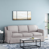 Christopher Knight Home® - Noble House - Arrastra Contemporary Fabric 3 Seater Sofa with Skirt