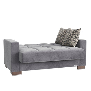 English Elm PrimeNest ZenAero Convertible Upholstered Loveseat with Storage, Microfiber Comfort and Sleeper Solution Gray B030P281748