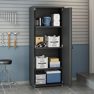 Manhattan Comfort Fortress Modern Garage Cabinet Charcoal Grey 1GMCF-CH