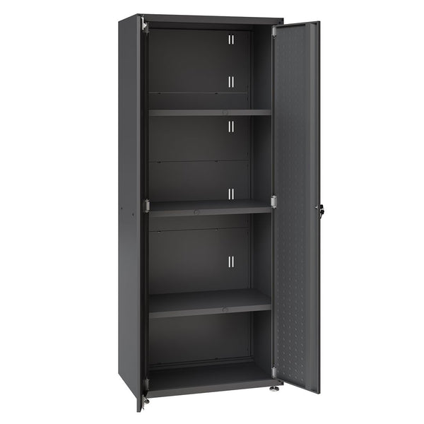 Manhattan Comfort Fortress Modern Garage Cabinet Charcoal Grey 1GMCF-CH