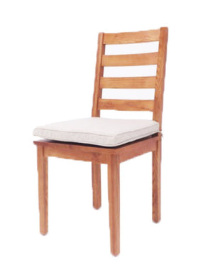 VIG Furniture Lance Ash Wood Dining Chair Set Of 2 With Removable Beige Cushions, Slatted Back, Floor Protectors VGWH181110201