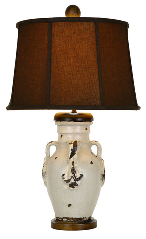 Zeugma Zg121 Amber - Stylish 9”W X 29”H Decorative Piece, Perfect For Home Décor And Unique Gifts!   Zg121 Amber  With Zec/16 Brown Shade