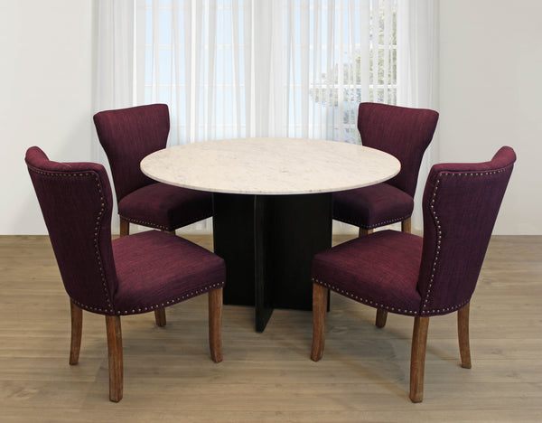 Moti Terra 48" Marble Top Round Dining Table 82002004