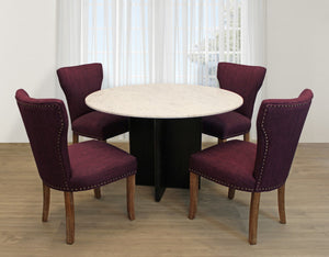 Moti Terra 48" Marble Top Round Dining Table 82002004