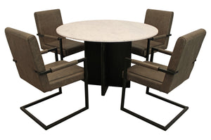 Moti Terra 48" Marble Top Round Dining Table 82002004