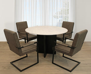 Moti Terra 48" Marble Top Round Dining Table 82002004