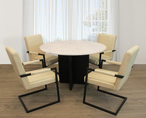 Moti Terra 48" Marble Top Round Dining Table 82002004