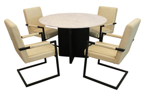 Moti Terra 48" Marble Top Round Dining Table 82002004