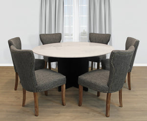 Moti Terra 60" Marble Top Round Dining Table 82002005
