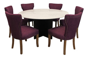 Moti Terra 60" Marble Top Round Dining Table 82002005