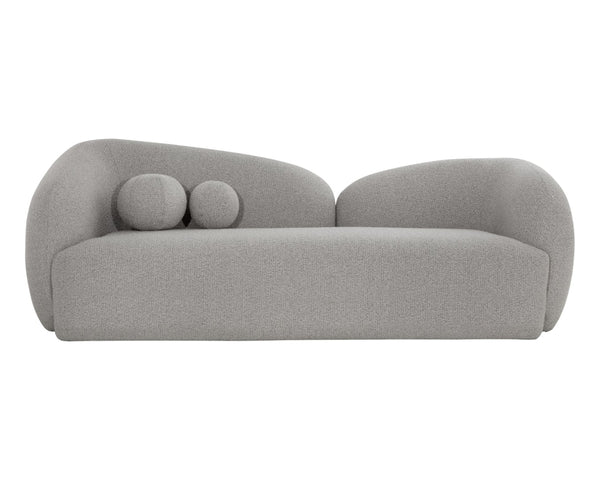 Sunpan ESME Sofa – Bold Copenhagen Cappuccino Lounge Piece with Curved Design & Cozy Foam Cushions 112560