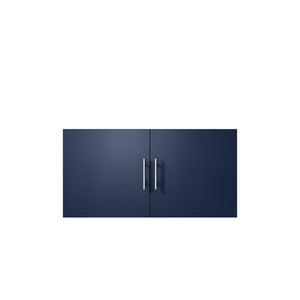 English Elm Navy Blue Bath Vanity – Elegant 36” W X 22” D Bathroom Centerpiece With Ample Storage & Soft-Close Hardware B2731P258612