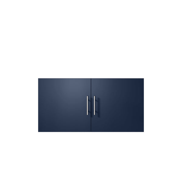 English Elm Navy Blue Bath Vanity – Elegant 36” W X 22” D Bathroom Centerpiece With Ample Storage & Soft-Close Hardware B2731P258612