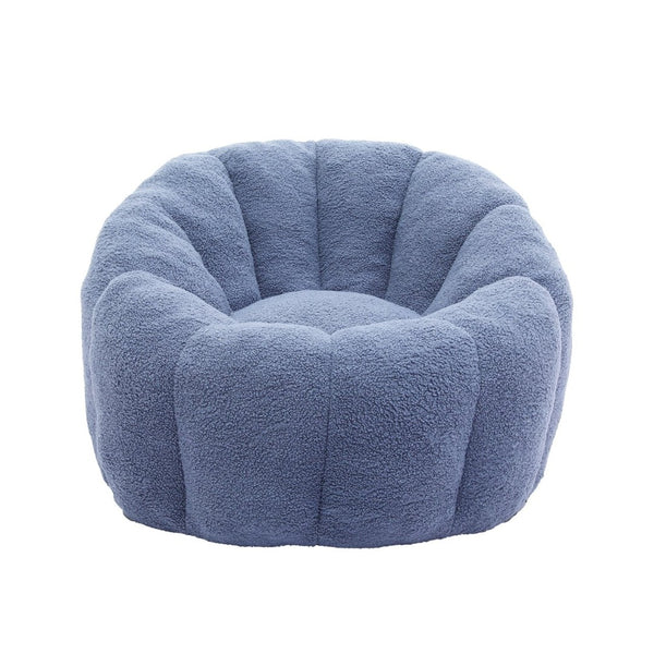 English Elm Bean Bag Lounge Chair Faux Fur Memory Foam Fill Ergonomic Armrests for Adults W2200P302149