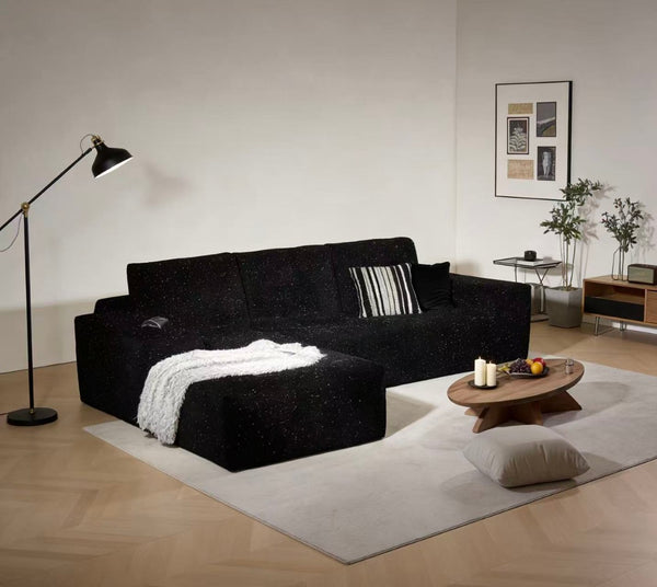 English Elm Boneless Cloud Sectional Sofa Deep Seat Chenille Modular L Shaped Living Room Couch W3955S00014