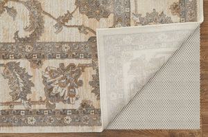 Feizy Rugs Celene Vintage-inspired Floral Rug - Elegant Neutral Palette, Power Loomed For Timeless Style Tan,Ivory,Brown Viscose,Polyester Cel39kzfbgegrye70